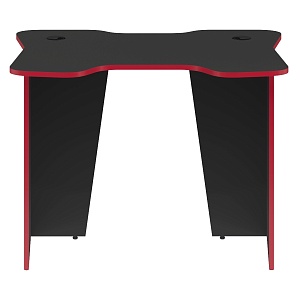 Игровой компьютерный стол SKILLL SKL 100CB, антрацит/красный, 1000х850х755 мм